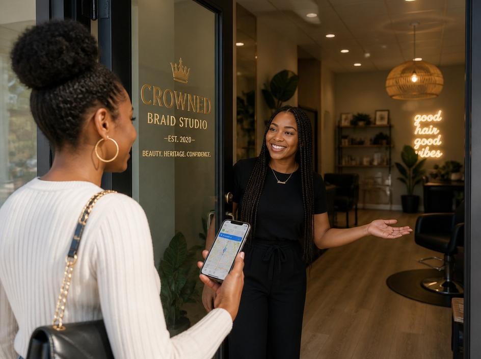 Arrive at Your Braider's Location